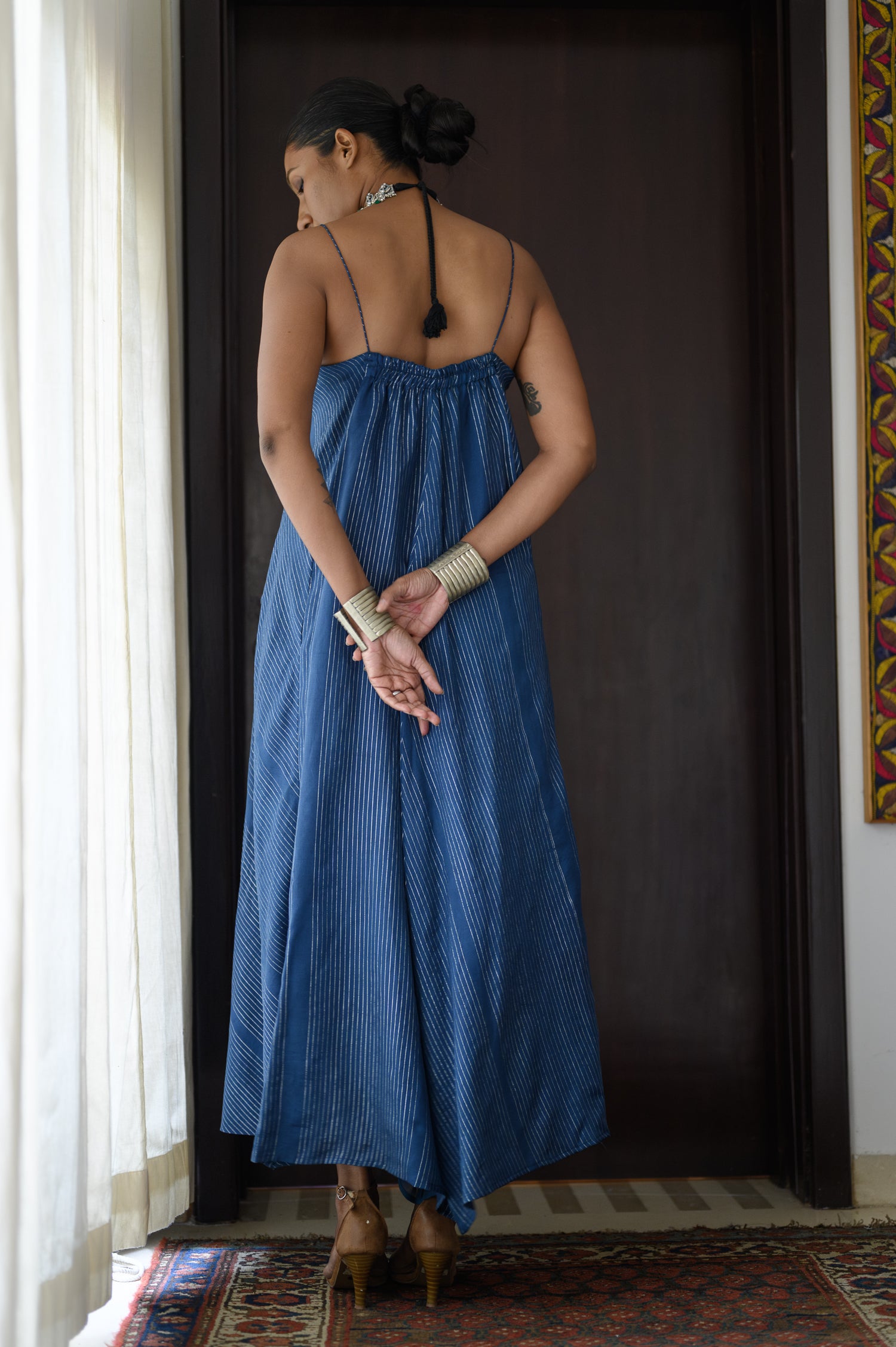 Spaghetti Dress | Pinstripes