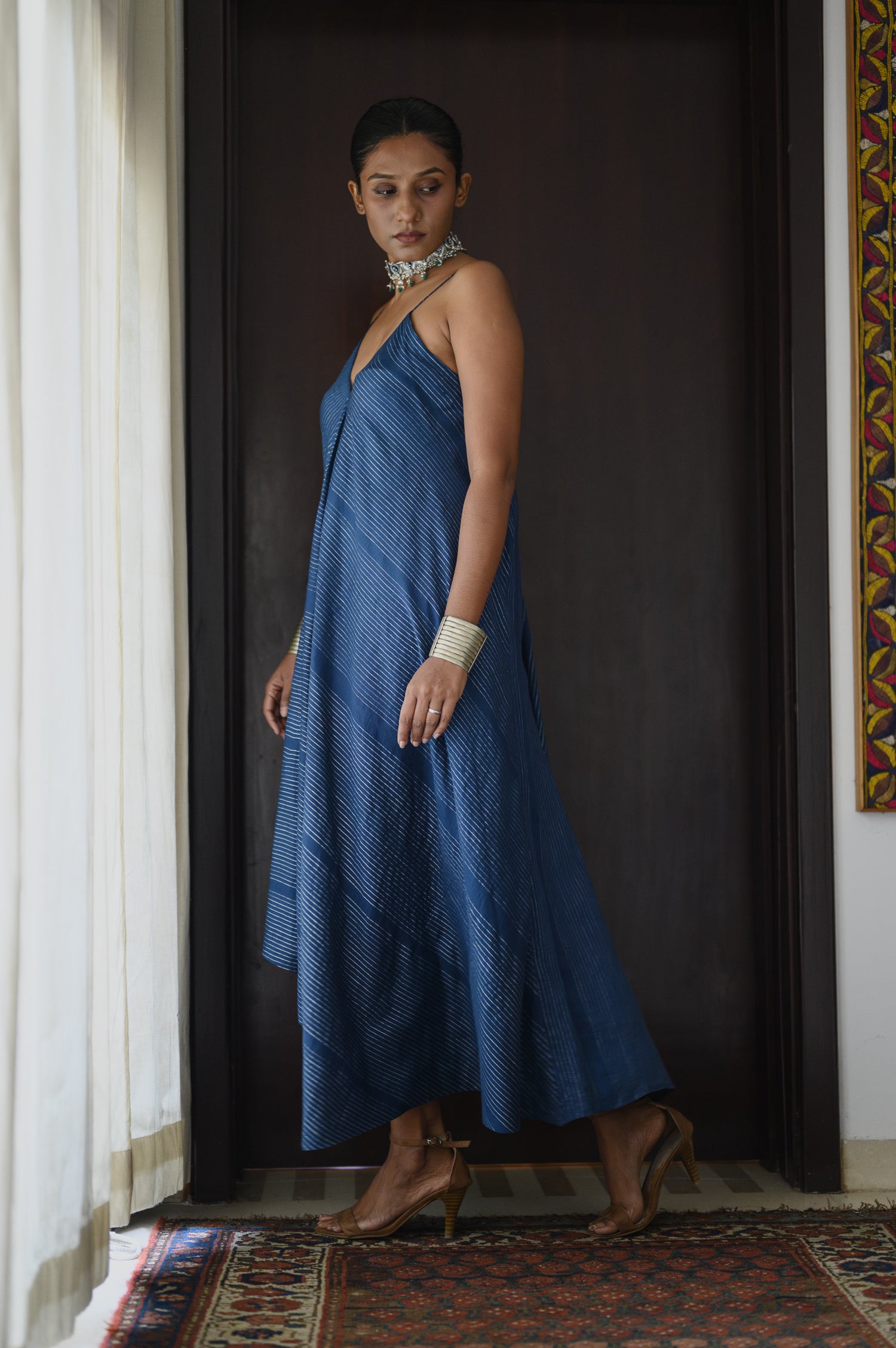 Spaghetti Dress | Pinstripes