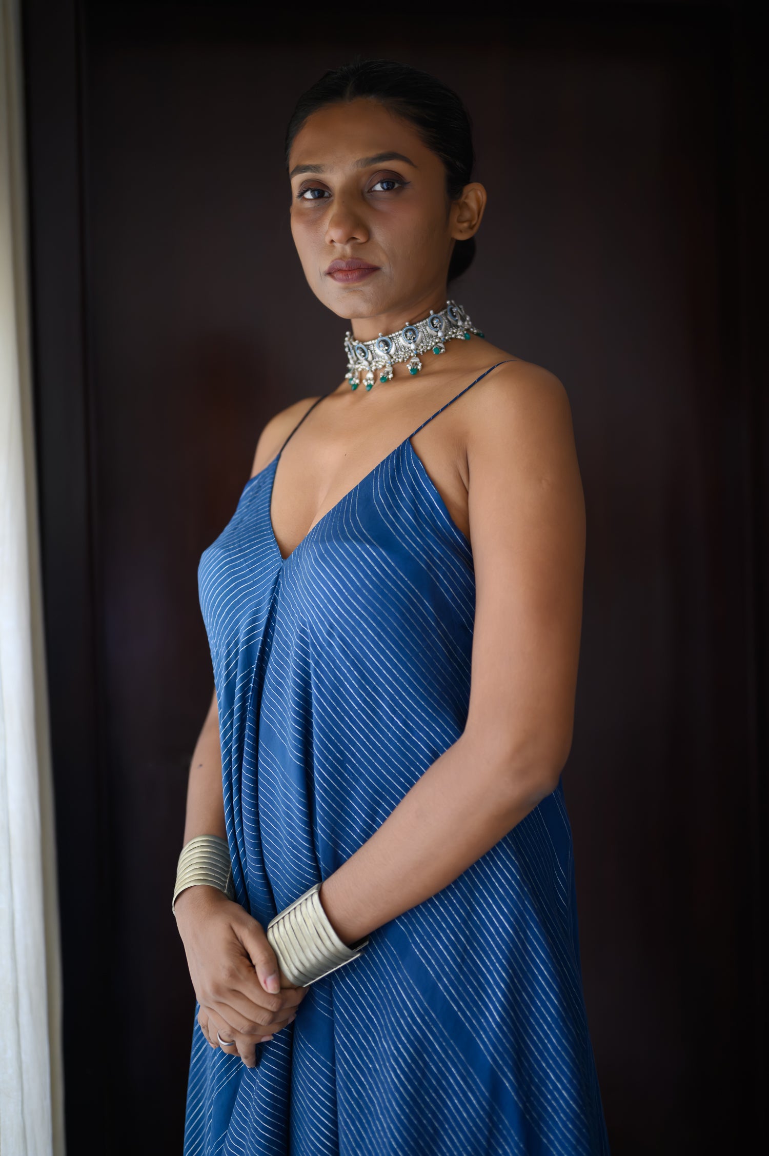 Spaghetti Dress | Pinstripes