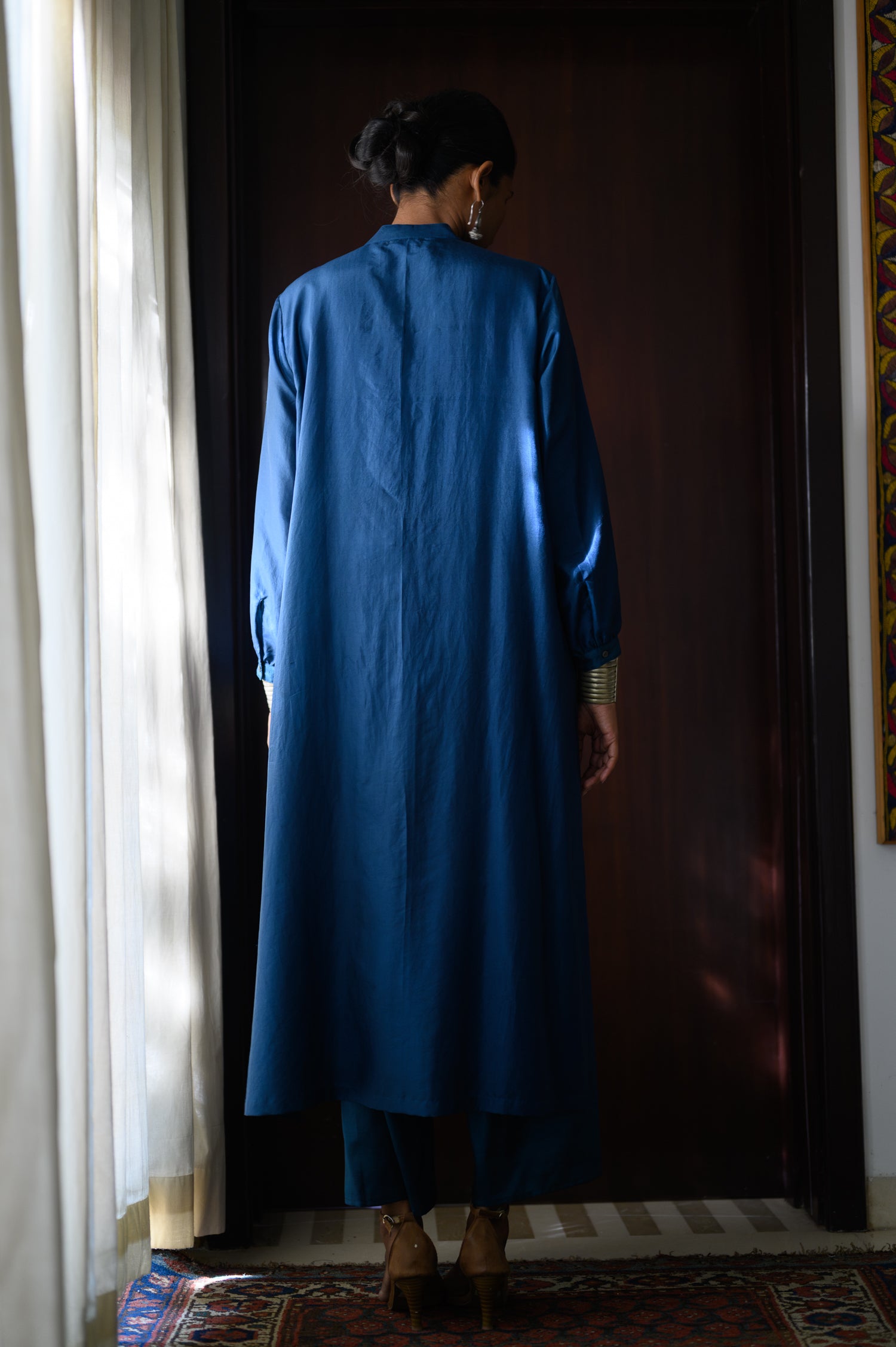 Long Open Shirt | Appliqué