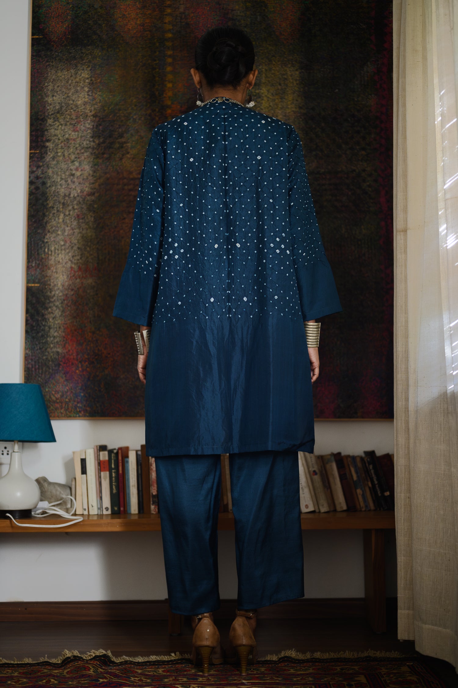 Big Shirt | Bandhani | Blue