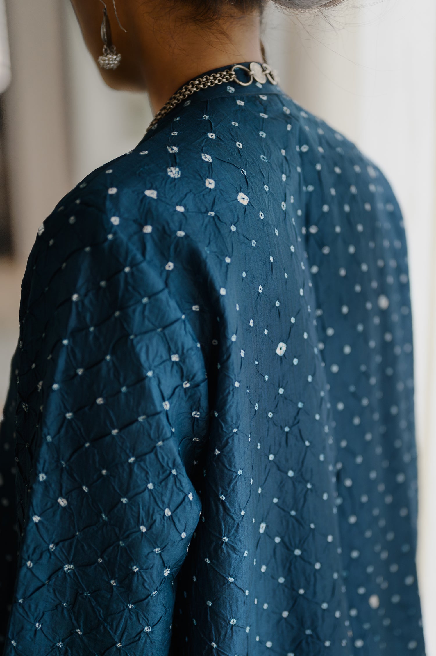 Big Shirt | Bandhani | Blue