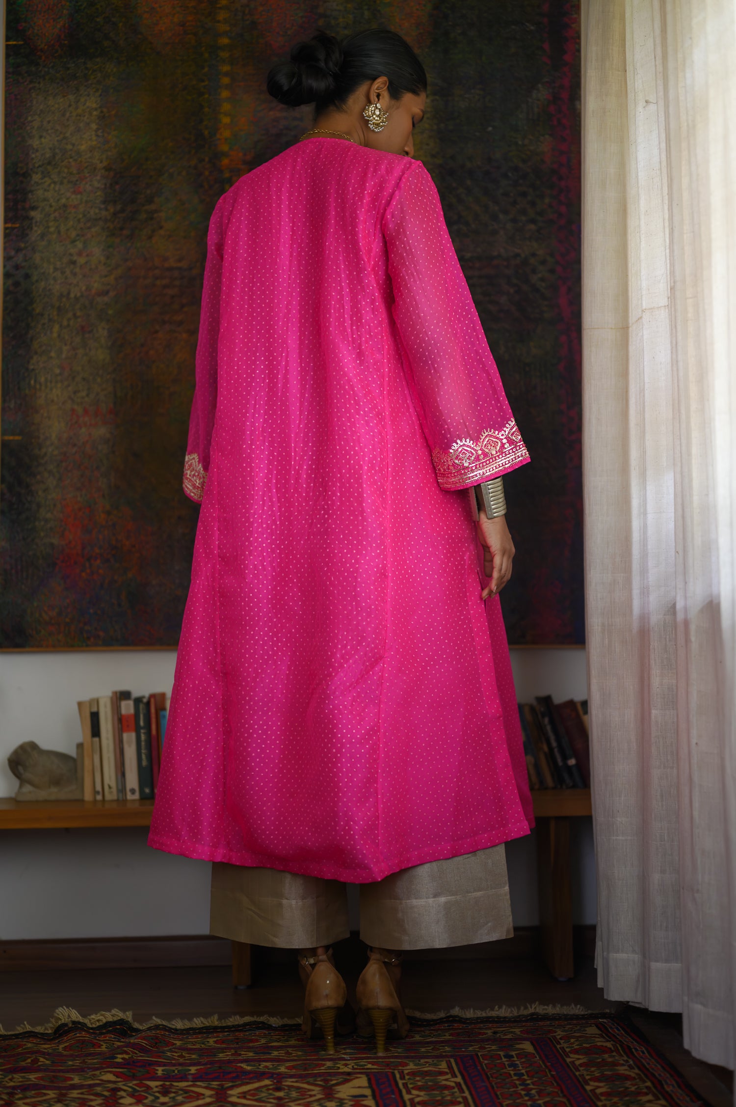 Diya Kurta | Hot Pink