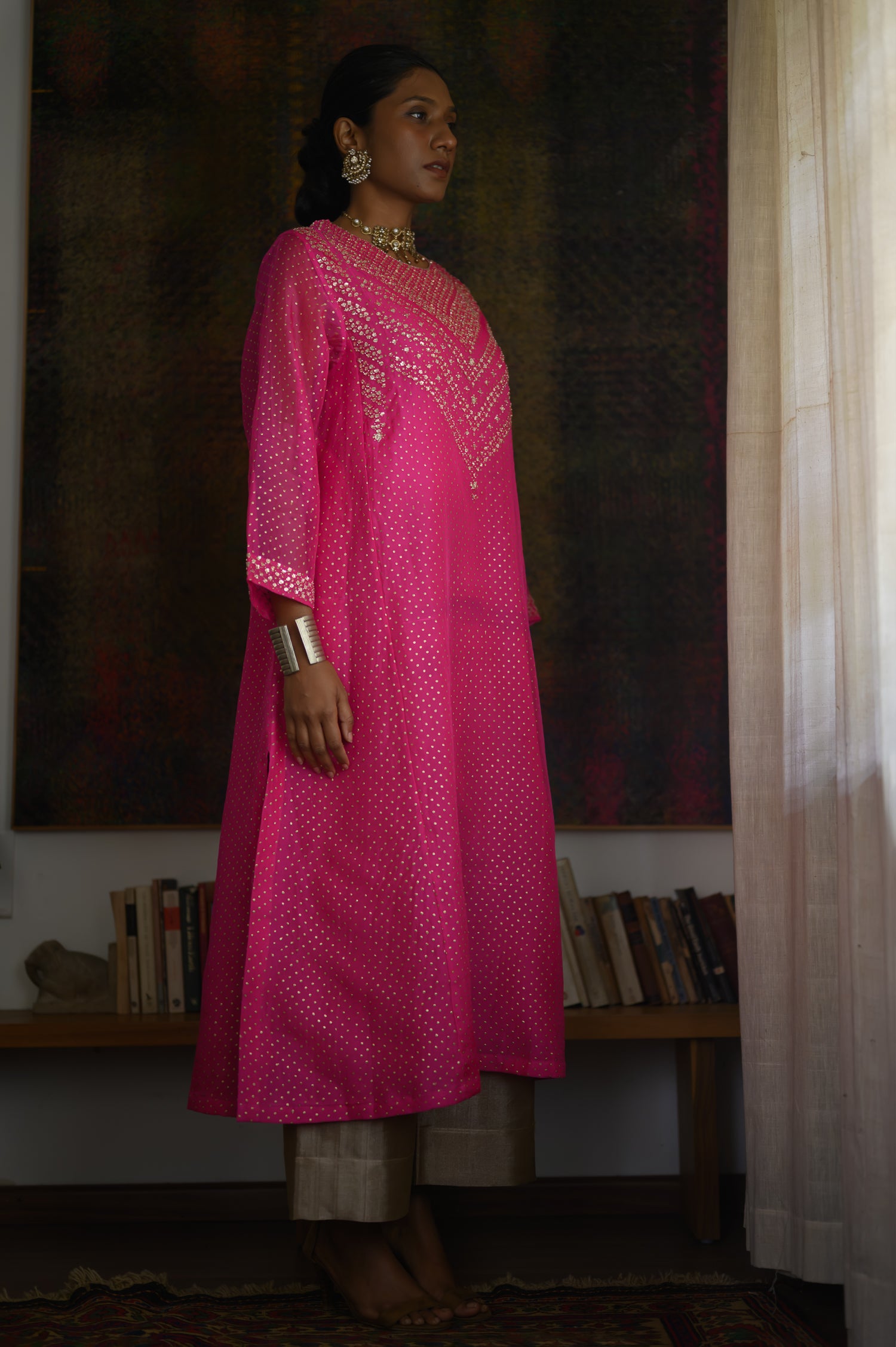 Nadiya Kurta | Hot Pink