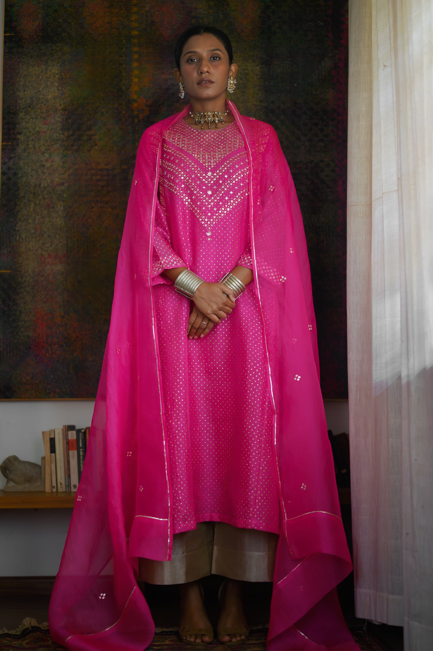 Nadiya Kurta | Hot Pink