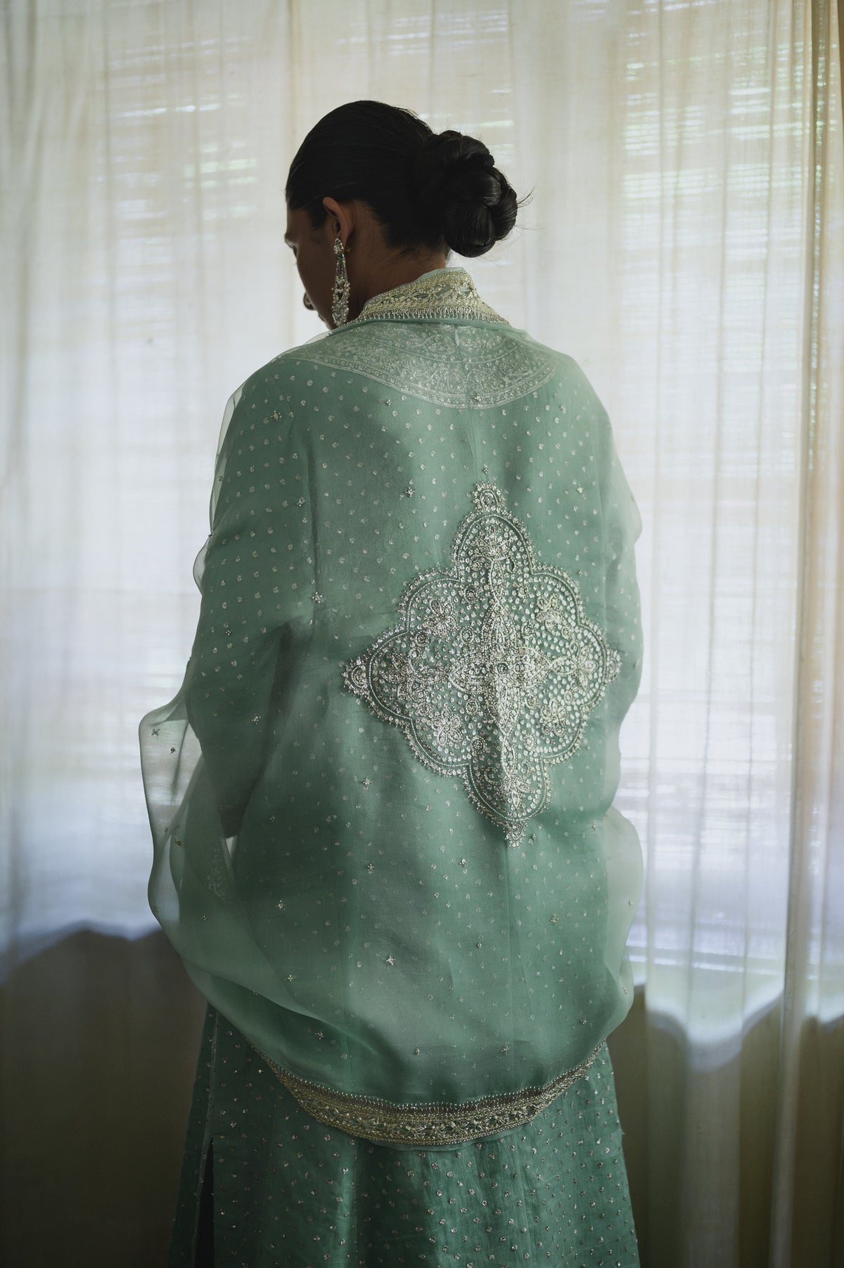 Amreen Abho Set | Tea Green
